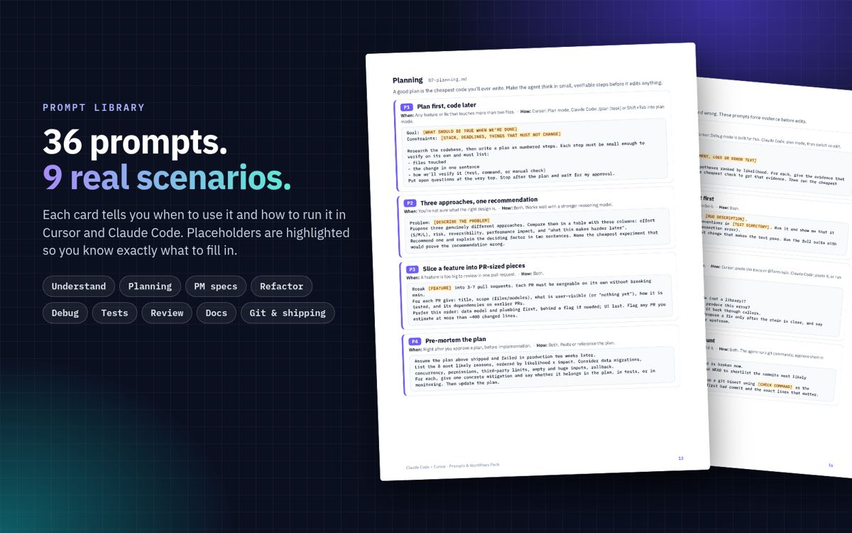 Prompt library preview